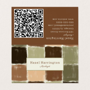 QR-Code Künstlich gefaltete Visitenkarte Farbe Visitenkarten