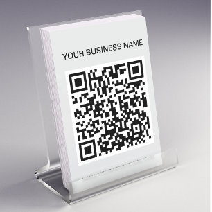 QR-Code l Moderne Gray-Werbung Flyer