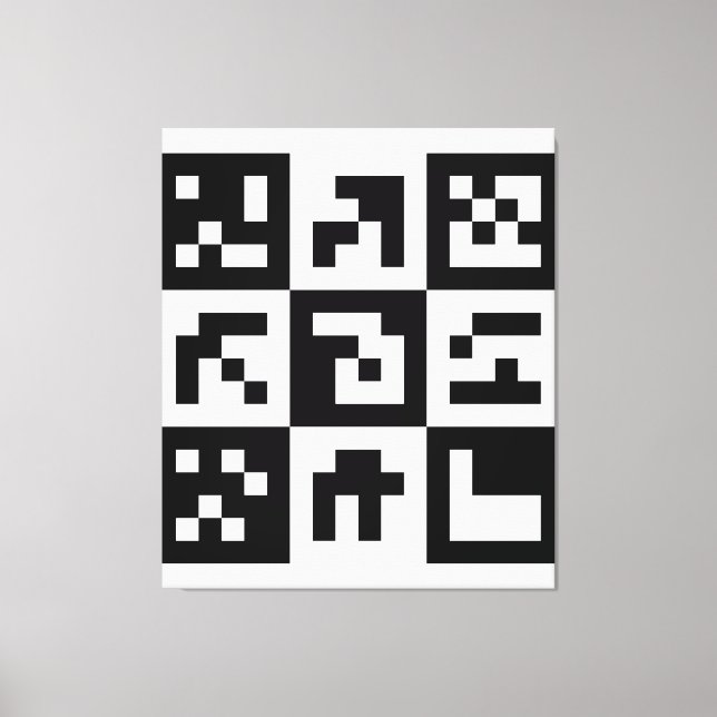 qr Code Leinwanddruck (Vorderseite)