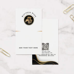 QR Code Lion Logo Business Scan for Display Cards