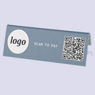 QR-Code-Logo-Business-Scan zur Bezahlung von "Dust Tischaufsteller