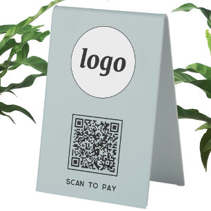 QR-Code-Logo-Business-Scan zur Bezahlung von "Dust Tischaufsteller