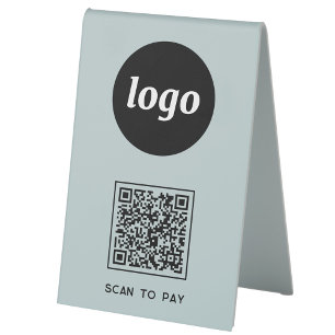 QR-Code-Logo-Business-Scan zur Bezahlung von "Dust Tischaufsteller