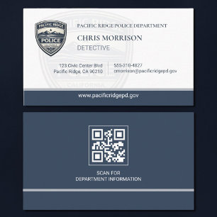 QR-Code-Logo für Vollzugsbeamte  Visitenkarte