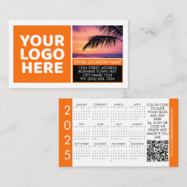 QR-Code-Logo-Kalender Kontakt Markenfarben Visitenkarte