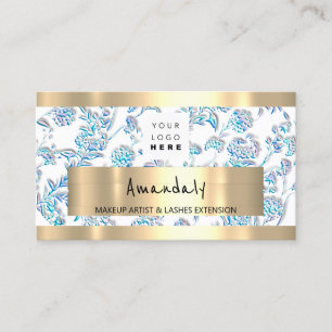 QR CODE Logo Metallische Blume kaufen Visitenkarte