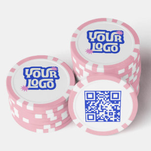 QR-Code-Logo Werbegeschenk für Unternehmen Pokerchips