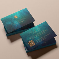 QR-Code Luxus-Aquarellgoldgold mit Monogramm