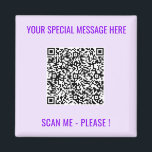 QR Code Magnet Geschenk mit benutzerdefiniertem Te<br><div class="desc">Wählen Sie Farben und Schriftart - Magnet mit Ihren speziellen QR-Code-Info und Personalisierten benutzerdefinierten Text-Magnete Geschenk - Hinzufügen Sie Ihren QR-Code - Bild oder Logo - Foto / Text - Name oder andere Informationen / Nachricht - Neu vergrössern und verschieben oder entfernen / Elemente hinzufügen - Bild / Text mit...</div>
