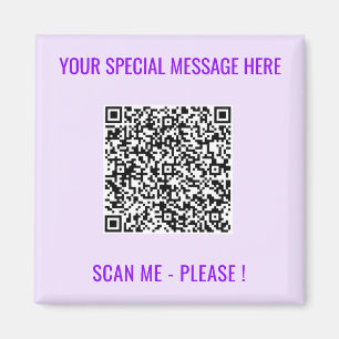 QR Code Magnet Geschenk mit benutzerdefiniertem Te