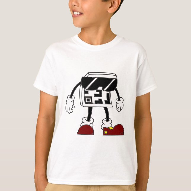 QR Code Man: Scannen Sie das zukünftige T-Shirt (Vorderseite)