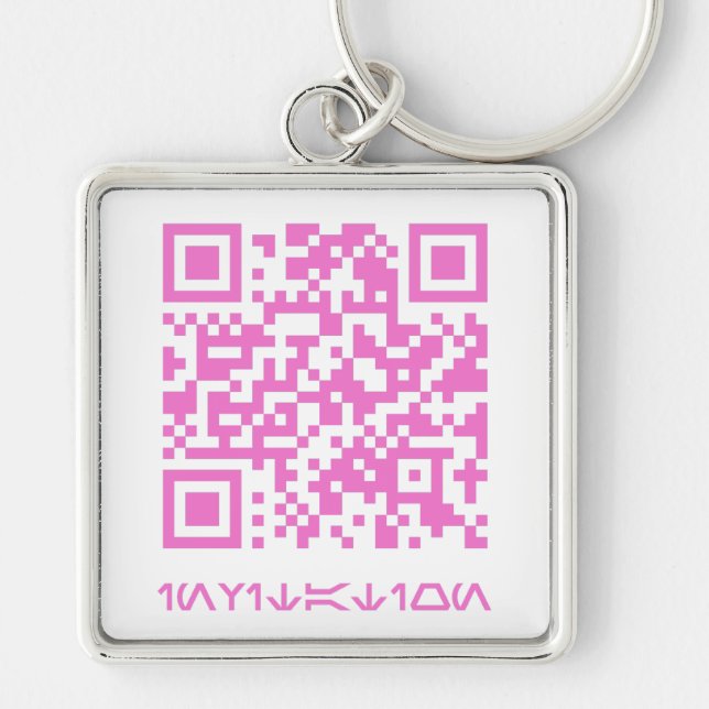 QR-Code-Meldung für das HOCO-Datum.b Schlüsselanhänger (Vorne)