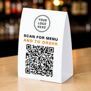 QR-Code-Menü - Scannen zum Bestellen Tischaufsteller