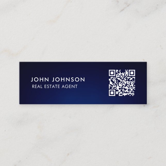 QR Code Mini-Visitenkarte Mini Visitenkarte (Vorderseite)