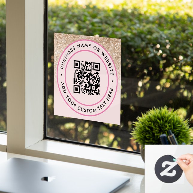 QR-Code | Minimale Scannierbarkeit Fensteraufkleber (Büro)