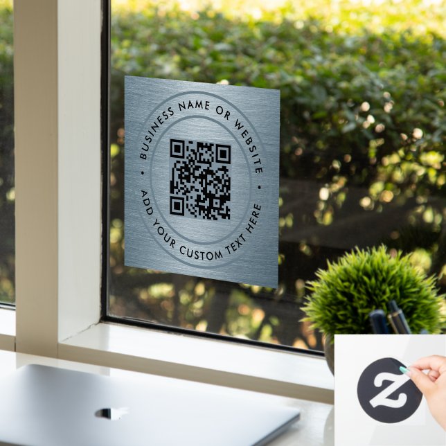 QR-Code | Minimale Scannierbarkeit Fensteraufkleber (Büro)