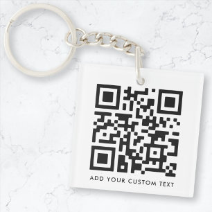 QR Code Minimaliste Nettoyer Simple Blanc Texte Pe