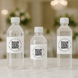 QR-Code Minimalistisch Clean Simple White Business