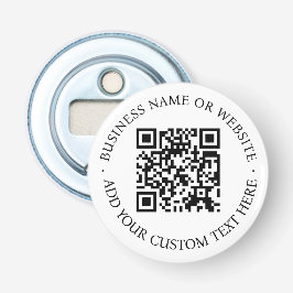 QR-Code | Minimalistisch Clean Simple White Scan M Flaschenöffner