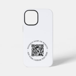 QR-Code   Minimalistisch Clean Simple White Scan M iPhone 12 Mini Hülle