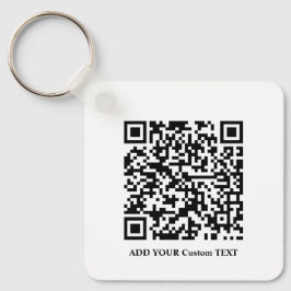 QR-Code Minimalistisch Einfaches , benutzerdefinie Schlüsselanhänger