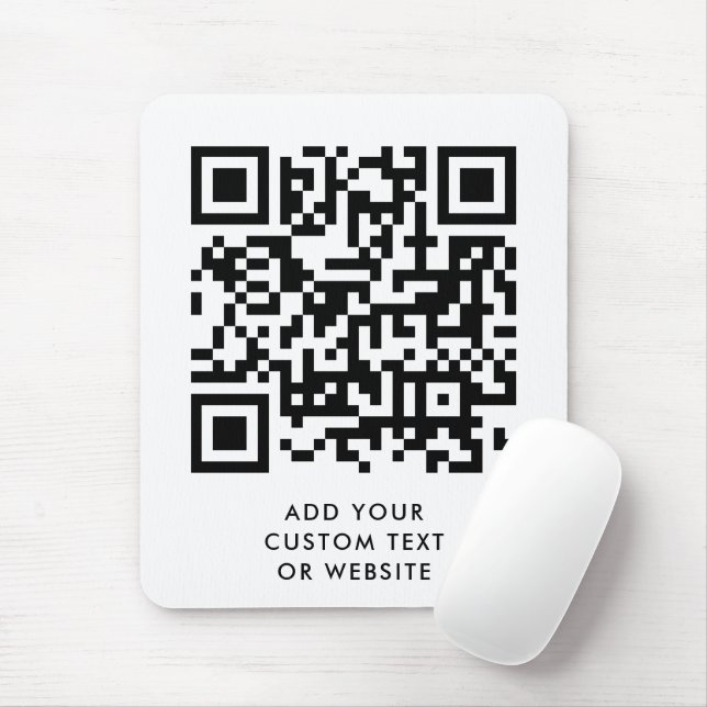 QR-Code Minimalistisch Sauberer einfacher, benutze Mousepad (Mit Mouse)