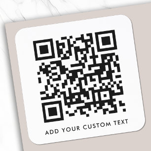 QR-Code Minimalistisch Sauberer einfacher, benutze Quadratischer Aufkleber