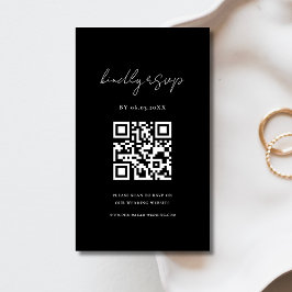 QR Code Minimalistische UAWG Wedding Website Begleitkarte