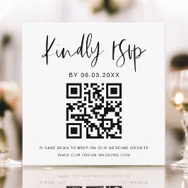 QR Code Minimalistische UAWG Wedding Website Begleitkarte