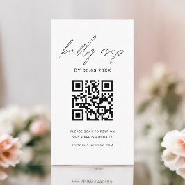 QR Code Minimalistische UAWG Wedding Website Begleitkarte