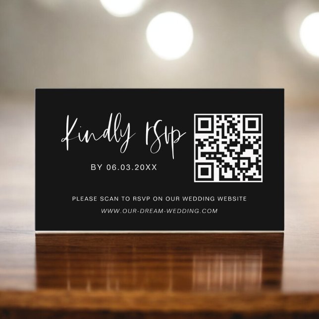 QR Code Minimalistische UAWG Wedding Website Begleitkarte (Von Creator hochgeladen)