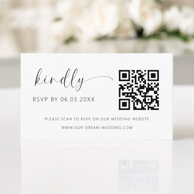 QR Code Minimalistische UAWG Wedding Website Begleitkarte (Von Creator hochgeladen)