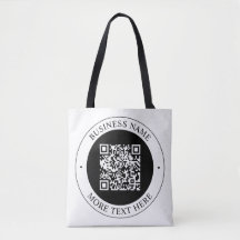 QR-Code mit editierbarem Firmenname und kreisförmi