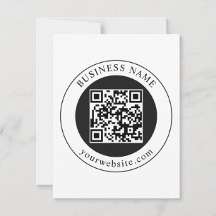 QR-Code mit editierbarem Firmennamen Einladung