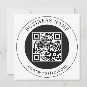 QR-Code mit editierbarem Firmennamen Save The Date