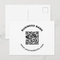 QR-Code mit Firmenname Fett Kreistext