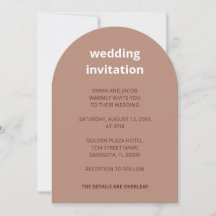 QR Code Mocha in einer Hochzeitseinladung