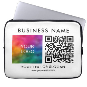 QR-Code Modern Custom Template Business Logo Laptopschutzhülle