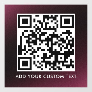 QR-Code Modern Einfach Stylisch Scannbar Fensteraufkleber
