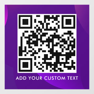 QR-Code Modern Einfach Stylisch Scannbar Fensteraufkleber