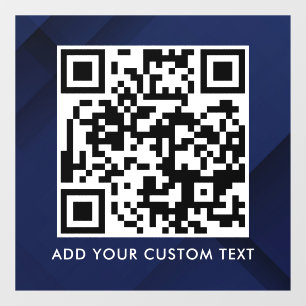 QR-Code Modern Einfach Stylisch Scannbar Fensteraufkleber