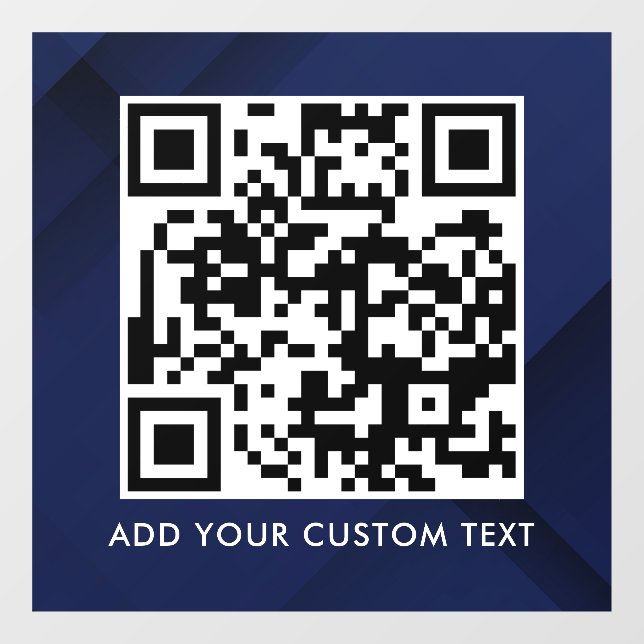 QR-Code | Modern Einfach Stylisch Scannbar  Fensteraufkleber (Blatt)