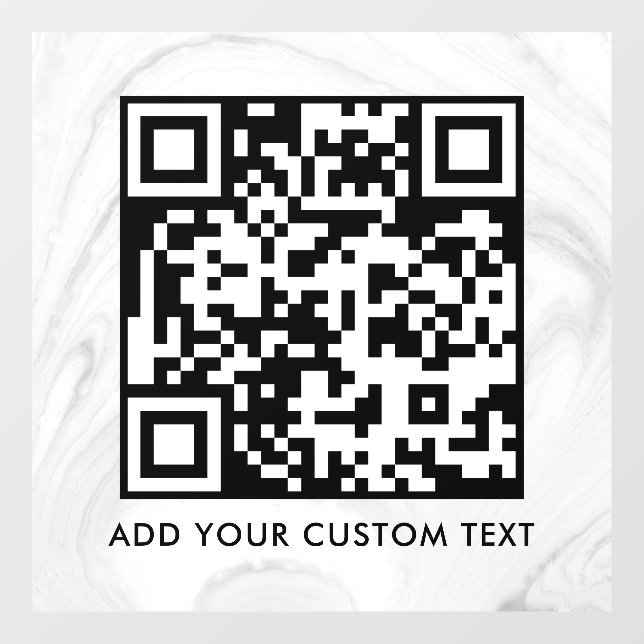 QR-Code | Modern Einfach Stylisch Scannbar  Fensteraufkleber (Blatt)