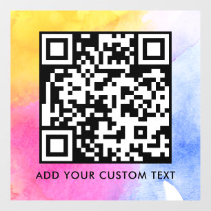 QR-Code Modern Einfach Stylisch Scannbar Fensteraufkleber
