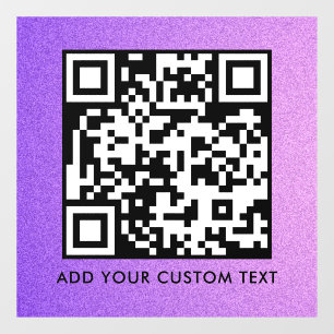 QR-Code Modern Einfach Stylisch Scannbar Fensteraufkleber