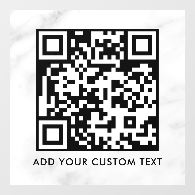QR-Code | Modern Einfach Stylisch Scannbar  Fensteraufkleber (Blatt)