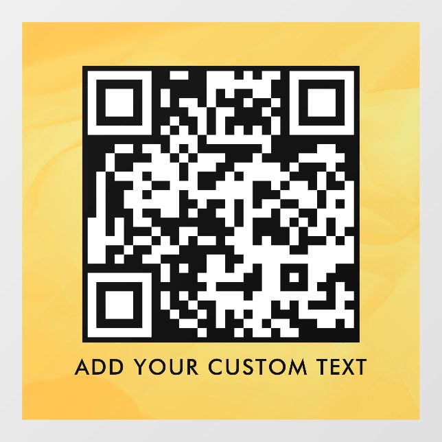 QR-Code | Modern Einfach Stylisch Scannbar  Fensteraufkleber (Blatt)