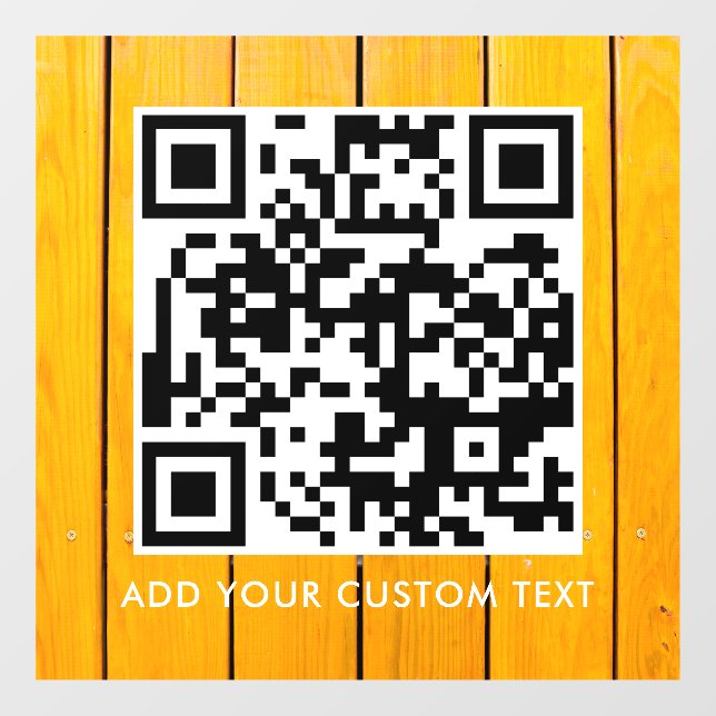 QR-Code | Modern Einfach Stylisch Scannbar  Fensteraufkleber (Blatt)