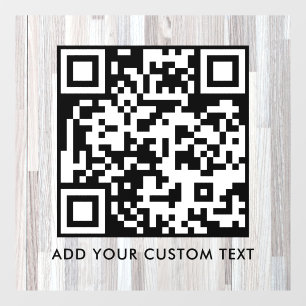 QR-Code Modern Einfach Stylisch Scannbar Fensteraufkleber