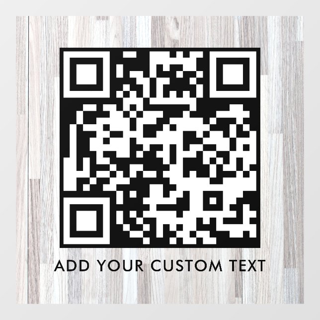QR-Code | Modern Einfach Stylisch Scannbar  Fensteraufkleber (Blatt)